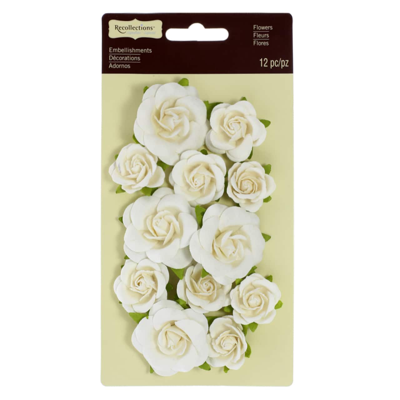 12 Packs: 12 ct. (144 total) White Sweetwater Roses by Recollections™